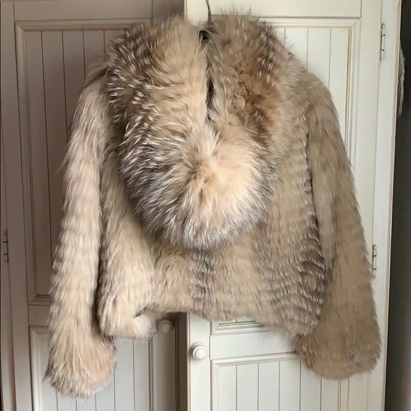 AMAZING Sonia Rykiel hooded Fox Fur jacket buttons - Picture 6 of 8